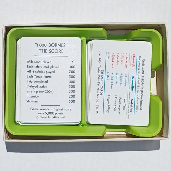 Vintage 1971 Mille Bornes Parker Brothers French Language Card Game - Picture 4 of 9